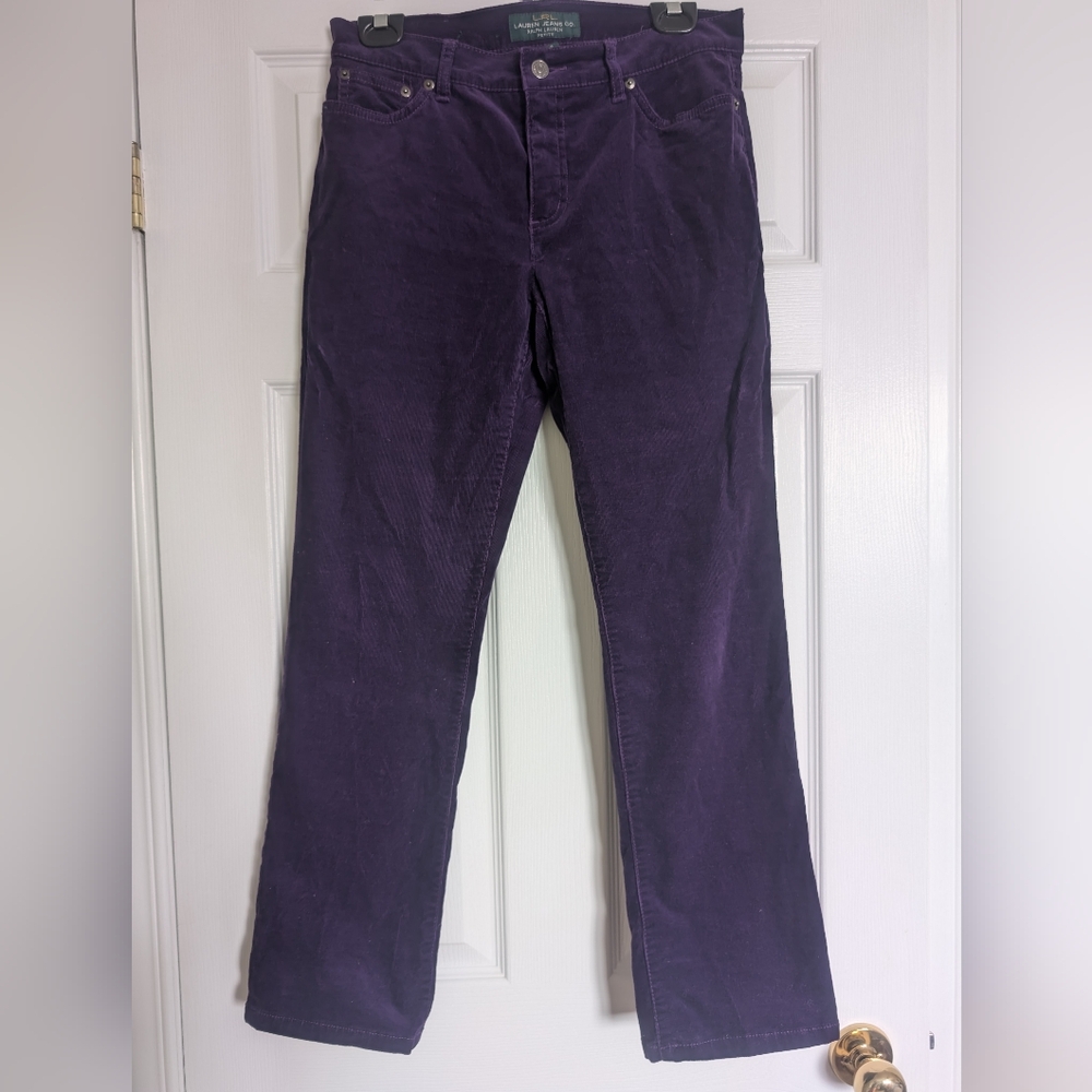 Ralph Lauren Purple Boot Cut Pants, Size 6P